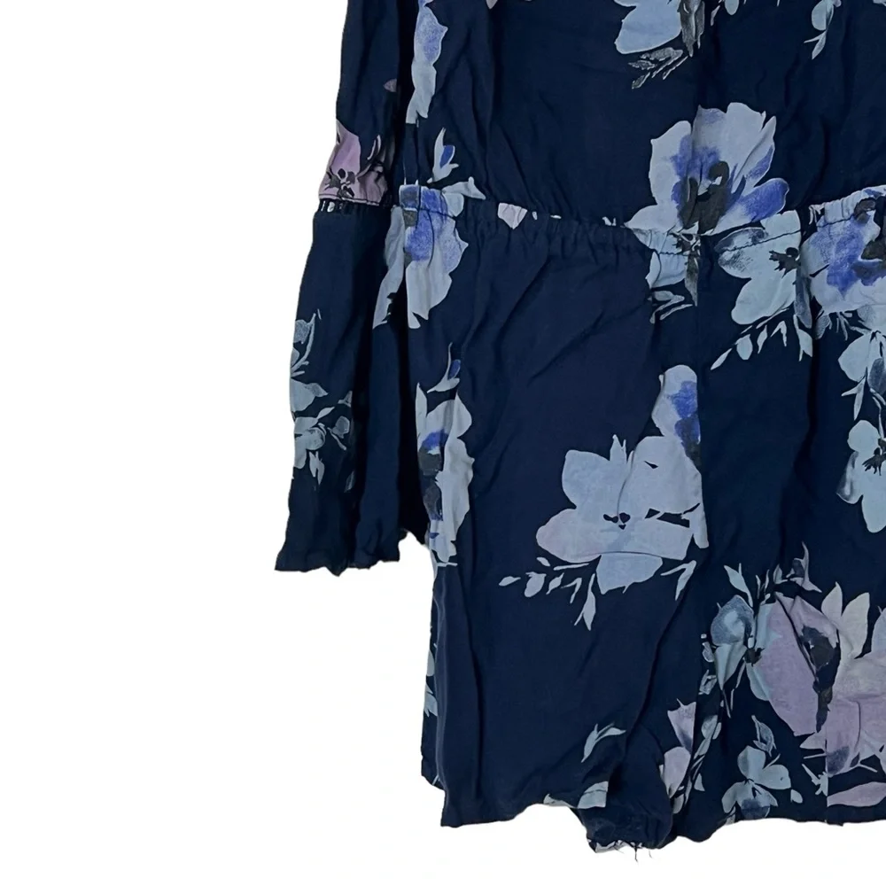 The Children’s Place | Rayon floral long sleeve cold shoulder short romp…